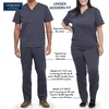 image:imageCherokee Men amp Women Scrubs Top Workwear Professionals Pocketless Tuckable VNeck WW605Black