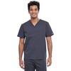 image:imageCherokee Men amp Women Scrubs Top Workwear Professionals Pocketless Tuckable VNeck WW605Pewter