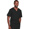 image:imageCherokee WW Core Stretch Scrubs for Women and Men VNeck Scrub TopBlack