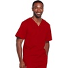 image:imageCherokee WW Core Stretch Scrubs for Women and Men VNeck Scrub TopRed