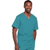image:imageCherokee WW Core Stretch Scrubs for Women and Men VNeck Scrub TopTeal Blue