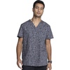 image:imageCherokee Genuine Men and Women VNeck Printed Top 4 PocketsInstumental Helpers