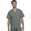 image:imageCherokee Men amp Women Scrubs Top Workwear Professionals Pocketless Tuckable VNeck WW605Olive