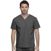 image:imageCherokee Men amp Women Scrubs Top Workwear Professionals Tuckable VNeck WW644Pewter