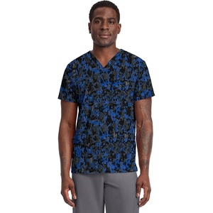image:imageCherokee Genuine Men and Women VNeck Printed Top 4 PocketsDabbling in Paint
