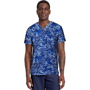 image:imageCherokee Genuine Men and Women VNeck Printed Top 4 PocketsHalftone Camo