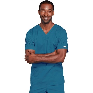 image:imageCherokee WW Core Stretch Scrubs for Women and Men VNeck Scrub TopCaribbean Blue