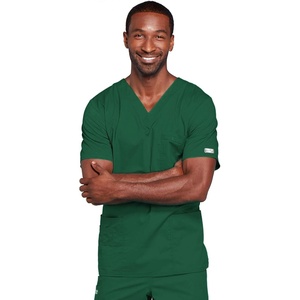 image:imageCherokee WW Core Stretch Scrubs for Women and Men VNeck Scrub TopHunter Green