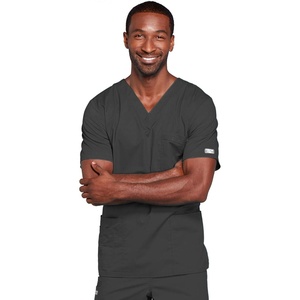 image:imageCherokee WW Core Stretch Scrubs for Women and Men VNeck Scrub TopPewter