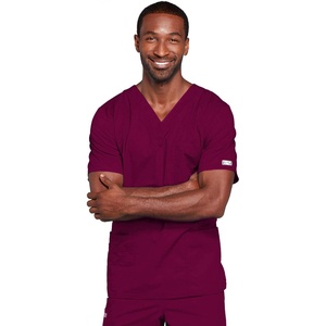 image:imageCherokee WW Core Stretch Scrubs for Women and Men VNeck Scrub TopWine