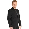 image:imageCherokee Atmos Scrub Jacket for Men Zip Front Stand Up Collar 3 PocketsBlack