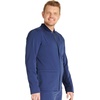 image:imageCherokee Atmos Scrub Jacket for Men Zip Front Stand Up Collar 3 PocketsNavy