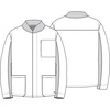 image:imageCherokee Atmos Scrub Jacket for Men Zip Front Stand Up Collar 3 PocketsRoyal