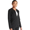 image:imageCherokee Atmos Scrub Jacket for Women Shirttail Hem 2 PocketsBlack