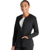 image:imageCherokee Atmos Scrub Jacket for Women Shirttail Hem 2 PocketsBlack
