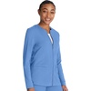 image:imageCherokee Atmos Scrub Jacket for Women Shirttail Hem 2 PocketsCiel