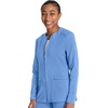 image:imageCherokee Atmos Scrub Jacket for Women Shirttail Hem 2 PocketsCiel
