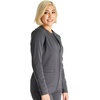 image:imageCherokee Atmos Scrub Jacket for Women Shirttail Hem 2 PocketsPewter