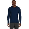 image:imageCherokee Basics Long Sleeve Underscrub for Men Crew Neck Compression ShirtBlack  White  Navy  3 Pack