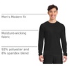 image:imageCherokee Basics Long Sleeve Underscrub for Men Crew Neck Compression ShirtBlack