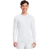 image:imageCherokee Basics Long Sleeve Underscrub for Men Crew Neck Compression ShirtWhite  2 Pack