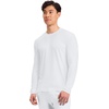 image:imageCherokee Basics Long Sleeve Underscrub for Men Crew Neck Compression ShirtWhite  2 Pack