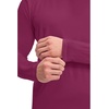 image:imageCherokee Basics Long Sleeve Underscrub for Men Crew Neck Compression ShirtWine