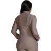 image:imageCherokee Form Warm Up Scrub Jacket for Women Zip Front Mock NeckIron