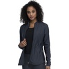 image:imageCherokee Form Warm Up Scrub Jacket for Women Zip Front Mock NeckPewter