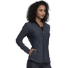 image:imageCherokee Form Warm Up Scrub Jacket for Women Zip Front Mock NeckPewter