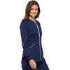 image:imageCherokee Luxe Sport Women Warm Up Scrubs Jacket Zip Front CK300Navy