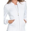 image:imageCherokee Luxe Sport Women Warm Up Scrubs Jacket Zip Front CK300White