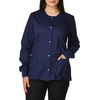 image:imageCherokee Luxe Women Warm Up Scrubs Jacket Snap Front 1330Navy