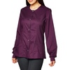 image:imageCherokee Luxe Women Warm Up Scrubs Jacket Snap Front 1330Wine