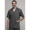image:imageCherokee Mens Zip Up Jacket Traditional Fit Lapel Collar with Half Sleeves 4300Pewter