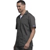 image:imageCherokee Mens Zip Up Jacket Traditional Fit Lapel Collar with Half Sleeves 4300Pewter