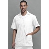 image:imageCherokee Mens Zip Up Jacket Traditional Fit Lapel Collar with Half Sleeves 4300White