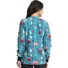 image:imageCherokee Printed Snap Front Womens Scrub Jacket with 2 PocketsHappy Holidogs