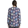 image:imageCherokee Printed Snap Front Womens Scrub Jacket with 2 PocketsScience Friends