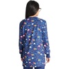 image:imageCherokee Printed Snap Front Womens Scrub Jacket with 2 PocketsSweet Tooth