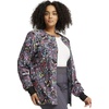 image:imageCherokee Printed Snap Front Womens Scrub Jacket with 2 PocketsWork of Heart