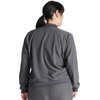 image:imageCherokee Women Scrubs Jacket Zip Front Bomber CK349AHeather Pewter