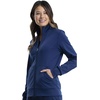 image:imageCherokee Women Warm Up Scrubs Jacket Workwear Revolution Zip Front Knit WW371