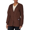 image:imageCherokee Womens Workwear Scrubs Cardigan WarmUp JacketChocolate
