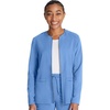 image:imageCherokee Atmos Scrub Jacket for Women Shirttail Hem 2 PocketsCiel