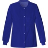 image:imageCherokee Luxe Women Warm Up Scrubs Jacket Snap Front 1330Galaxy Blue