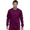 image:imageCherokee Men Warm Up Scrubs Jacket Workwear Revolution Snap Front WW380Wine