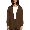image:imageCherokee Womens Workwear Scrubs Cardigan WarmUp JacketChocolate