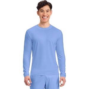 image:imageCherokee Basics Long Sleeve Underscrub for Men Crew Neck Compression ShirtCiel Blue