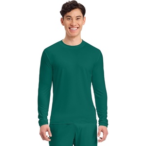 image:imageCherokee Basics Long Sleeve Underscrub for Men Crew Neck Compression ShirtHunter Green